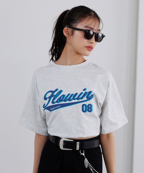 repipi armario（レピピ アルマリオ）の「【3デザイン8カラー】最強きゃわTee【綿100%】（Tシャツ/カットソー・キッズ・ホワイト系1/サックスブルー/グレー/ホワイト系4/ホワイト/ホワイト系7/スミクロ/イエロー・SMALL/MEDIUM/LARGE）」の6枚目の写真