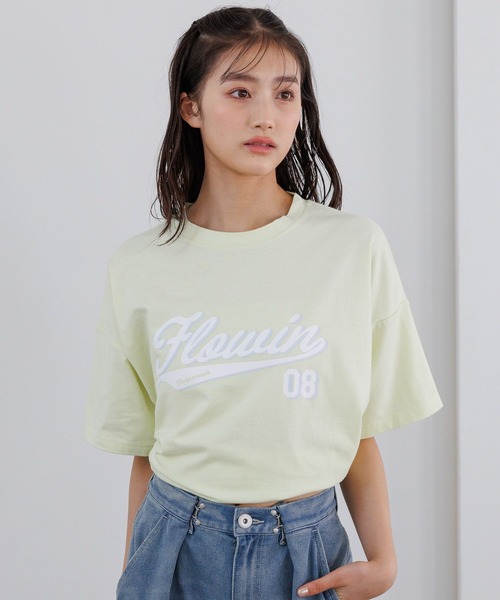 repipi armario（レピピ アルマリオ）の「【3デザイン8カラー】最強きゃわTee【綿100%】（Tシャツ/カットソー・キッズ・ホワイト系1/サックスブルー/グレー/ホワイト系4/ホワイト/ホワイト系7/スミクロ/イエロー・SMALL/MEDIUM/LARGE）」の8枚目の写真