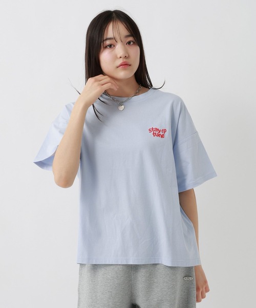 repipi armario（レピピ アルマリオ）の「【3デザイン8カラー】最強きゃわTee【綿100%】（Tシャツ/カットソー・キッズ・ホワイト系1/サックスブルー/グレー/ホワイト系4/ホワイト/ホワイト系7/スミクロ/イエロー・SMALL/MEDIUM/LARGE）」の10枚目の写真