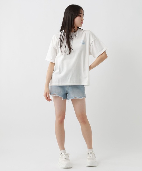 repipi armario（レピピ アルマリオ）の「【3デザイン8カラー】最強きゃわTee【綿100%】（Tシャツ/カットソー・キッズ・ホワイト系1/サックスブルー/グレー/ホワイト系4/ホワイト/ホワイト系7/スミクロ/イエロー・SMALL/MEDIUM/LARGE）」の11枚目の写真