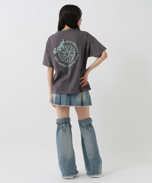 repipi armario（レピピ アルマリオ）の「【3デザイン8カラー】最強きゃわTee【綿100%】（Tシャツ/カットソー・キッズ・ホワイト系1/サックスブルー/グレー/ホワイト系4/ホワイト/ホワイト系7/スミクロ/イエロー・SMALL/MEDIUM/LARGE）」の15枚目の写真