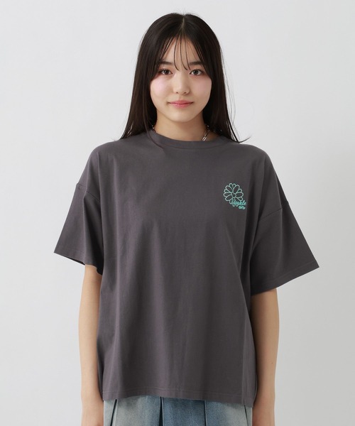 repipi armario（レピピ アルマリオ）の「【3デザイン8カラー】最強きゃわTee【綿100%】（Tシャツ/カットソー・キッズ・ホワイト系1/サックスブルー/グレー/ホワイト系4/ホワイト/ホワイト系7/スミクロ/イエロー・SMALL/MEDIUM/LARGE）」の17枚目の写真