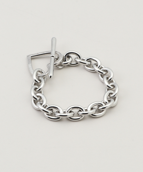BASICKS（ベイシックス）の「BASICKS / ベイシックス Heart Link Flow Bracelet（ブレスレット・レディース・シルバー・FREE）」の3枚目の写真