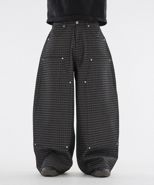 WISH FOR EVER（ウィッシュフォーエバー）の「【 4color / 3size 】ASSORT WIDE CURVE DOUBLE KNEE DENIM（その他パンツ・メンズ・ライトブルー/インディゴブルー/ブラック/ベージュ・SMALL/LARGE/MEDIUM）」の11枚目の写真