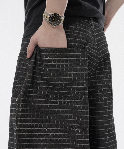 WISH FOR EVER（ウィッシュフォーエバー）の「【 4color / 3size 】ASSORT WIDE CURVE DOUBLE KNEE DENIM（その他パンツ・メンズ・ライトブルー/インディゴブルー/ブラック/ベージュ・SMALL/LARGE/MEDIUM）」の21枚目の写真