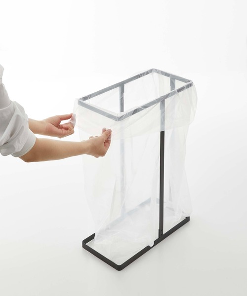 LBC（エルビーシー）の「【WEB限定】スリム蓋付き分別ゴミ袋ホルダー タワー 45L 2個組 （tower）6184, 6185（ダストボックス・レディース・ホワイト/ブラック・FREE）」の22枚目の写真