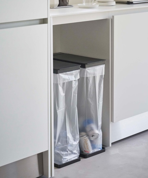 LBC（エルビーシー）の「【WEB限定】スリム蓋付き分別ゴミ袋ホルダー タワー 45L 2個組 （tower）6184, 6185（ダストボックス・レディース・ホワイト/ブラック・FREE）」の13枚目の写真
