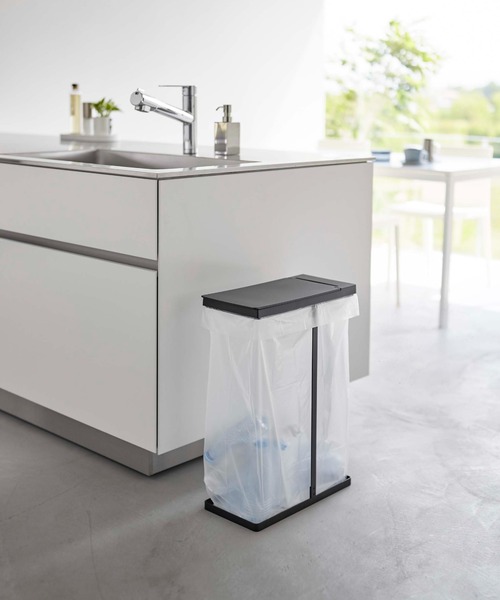 LBC（エルビーシー）の「【WEB限定】スリム蓋付き分別ゴミ袋ホルダー タワー 45L 2個組 （tower）6184, 6185（ダストボックス・レディース・ホワイト/ブラック・FREE）」の18枚目の写真