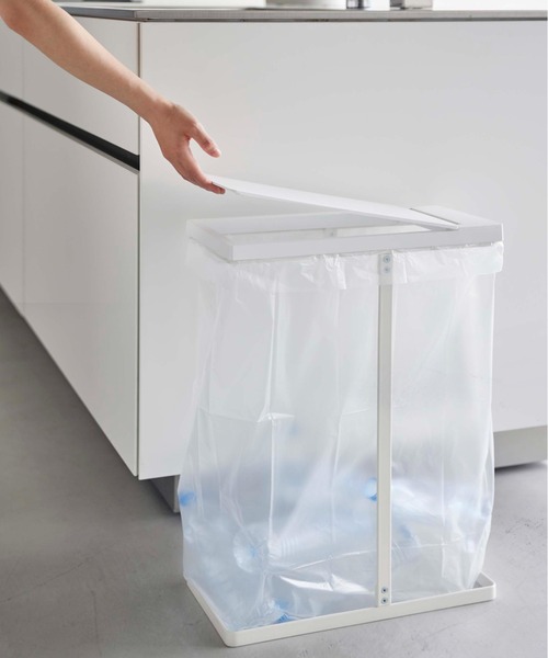 LBC（エルビーシー）の「【WEB限定】スリム蓋付き分別ゴミ袋ホルダー タワー 45L 2個組 （tower）6184, 6185（ダストボックス・レディース・ホワイト/ブラック・FREE）」の21枚目の写真