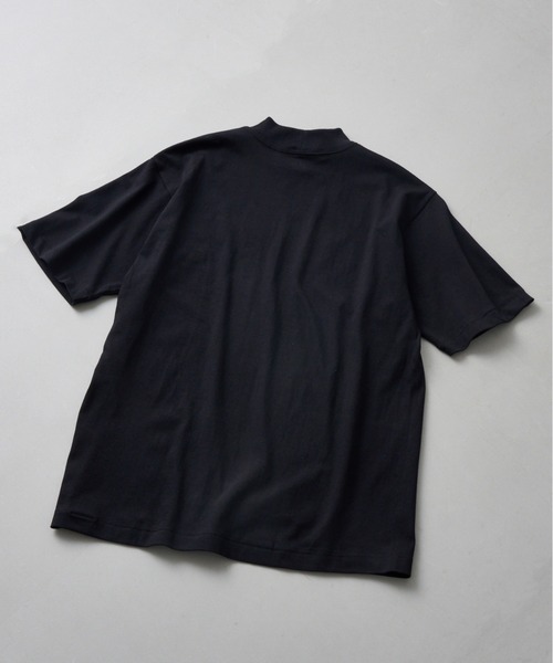HANES（ヘインズ）の「【Hanes】1P THE RELAX Relax Fit　モックネックTシャツ（Tシャツ/カットソー・メンズ・ホワイト/ブラック・S/M/L/XL）」の7枚目の写真