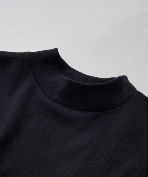 HANES（ヘインズ）の「【Hanes】1P THE RELAX Relax Fit　モックネックTシャツ（Tシャツ/カットソー・メンズ・ホワイト/ブラック・S/M/L/XL）」の8枚目の写真
