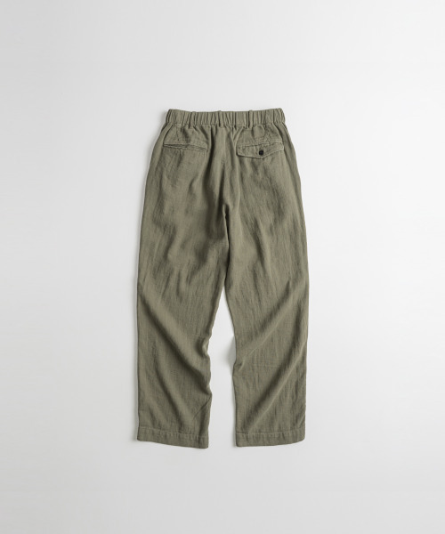BEHEAVYER（ビヘイビアー）の「DYED SLUB R/C EASY TROUSERS khaki（その他パンツ・メンズ・その他・2/3/4）」の3枚目の写真