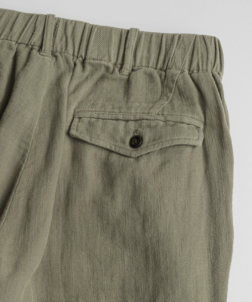 BEHEAVYER（ビヘイビアー）の「DYED SLUB R/C EASY TROUSERS khaki（その他パンツ・メンズ・その他・2/3/4）」の7枚目の写真