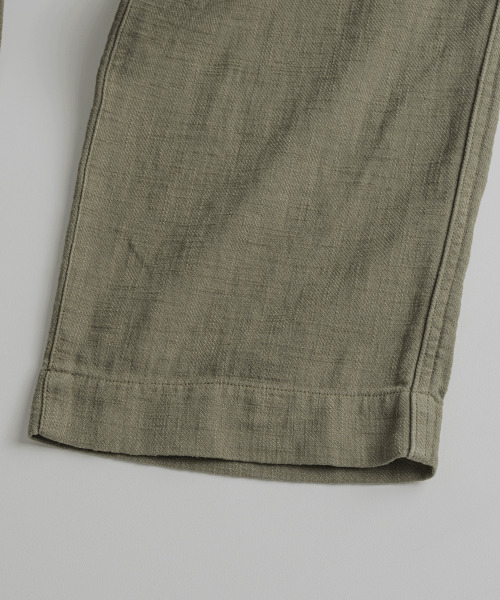 BEHEAVYER（ビヘイビアー）の「DYED SLUB R/C EASY TROUSERS khaki（その他パンツ・メンズ・その他・2/3/4）」の8枚目の写真