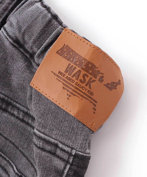 WASK（ワスク）の「6分丈バイカラー・ストレッチデニムパンツ（デニムパンツ・キッズ・ブルー/グレー・130cm/150cm/140cm/160cm）」の14枚目の写真