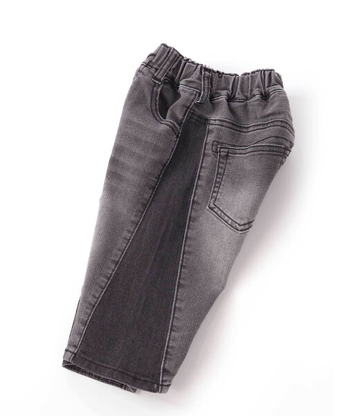 WASK（ワスク）の「6分丈バイカラー・ストレッチデニムパンツ（デニムパンツ・キッズ・ブルー/グレー・130cm/150cm/140cm/160cm）」の16枚目の写真