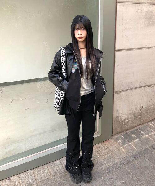 SLOWACID（スローアシッド）の「ヴィンテージスポンサー フードパーカー [ブラック]（パーカー・レディース・その他・SMALL/MEDIUM/LARGE）」の10枚目の写真
