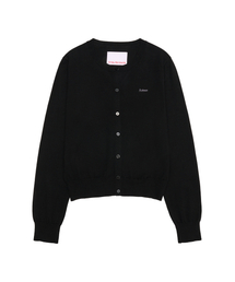 AMESWORLDWIDE | BASIC ROUND NECK CARDIGAN BLACK(カーディガン/ボレロ)