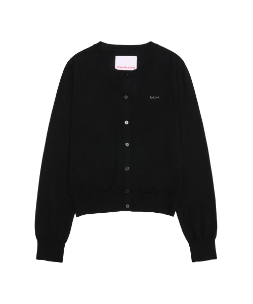 AMESWORLDWIDE(アメスワールドワイド)の「BASIC ROUND NECK CARDIGAN BLACK(カーディガン/ボレロ・レディース・その他・FREE)」の1枚目の写真
