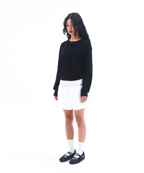 AMESWORLDWIDE(アメスワールドワイド)の「BASIC ROUND NECK CARDIGAN BLACK(カーディガン/ボレロ・レディース・その他・FREE)」の4枚目の写真