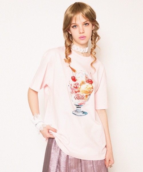 MILK(ミルク)の「Sundae Tシャツ(Tシャツ/カットソー・レディース・C/B/A・S/L)」の3枚目の写真
