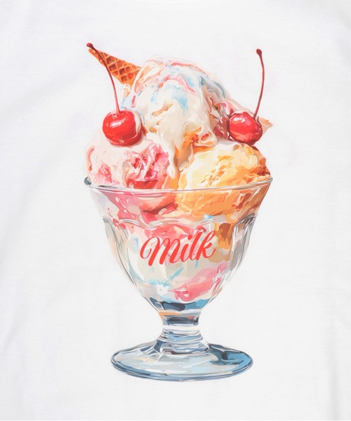 MILK(ミルク)の「Sundae Tシャツ(Tシャツ/カットソー・レディース・C/B/A・S/L)」の6枚目の写真