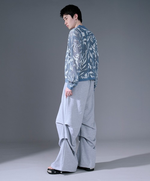 Ellno Loset(エルノロゼット)の「柄メッシュポロカーデ(カーディガン/ボレロ・メンズ・ブルー/ブラック・LARGE/MEDIUM/SMALL)」の13枚目の写真