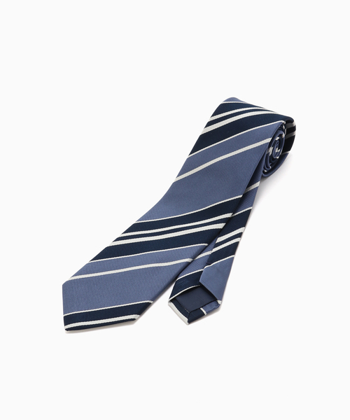 EDIFICE（エディフィス）の「PB レップマルチストライプタイ（ネクタイ・メンズ・コバルトブルー/ダークブルー/ブラウン系その他・FREE）」の3枚目の写真