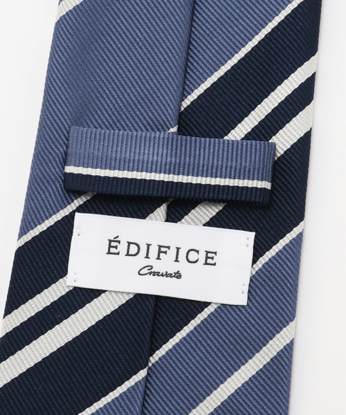 EDIFICE（エディフィス）の「PB レップマルチストライプタイ（ネクタイ・メンズ・コバルトブルー/ダークブルー/ブラウン系その他・FREE）」の4枚目の写真