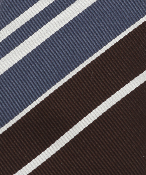 EDIFICE（エディフィス）の「PB レップマルチストライプタイ（ネクタイ・メンズ・コバルトブルー/ダークブルー/ブラウン系その他・FREE）」の5枚目の写真