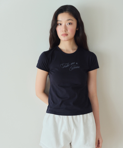 HOMEBODY THINGS（ホームバディ ティングズ）の「Take Me Home TEE (NAVY)（Tシャツ/カットソー・レディース・その他・1/2）」の4枚目の写真