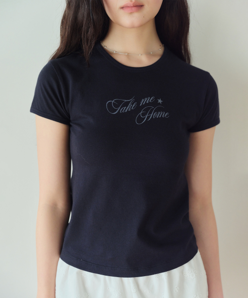 HOMEBODY THINGS（ホームバディ ティングズ）の「Take Me Home TEE (NAVY)（Tシャツ/カットソー・レディース・その他・1/2）」の3枚目の写真