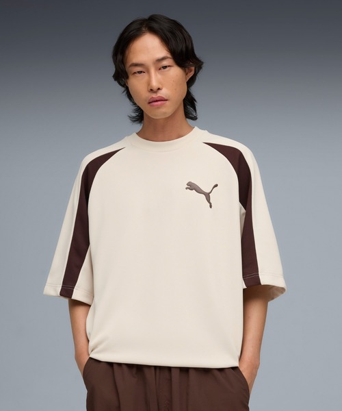 PUMA(プーマ)の「PUMA プーマ メンズ T7 オーバーサイズ ピケ ビッグ キャット 半袖 Tシャツ(Tシャツ/カットソー・メンズ・ブラック/ネイビー/オフホワイト・SMALL/MEDIUM/LARGE/X-LARGE/XX-LARGE)」の2枚目の写真