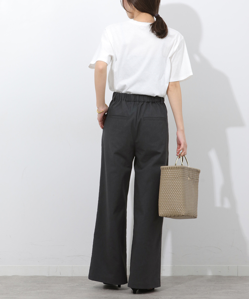 JOURNAL STANDARD relume(ジャーナルスタンダード レリューム)の「リネンミックス2タックパンツ(その他パンツ・レディース・チャコールグレー/ベージュ・38/36)」の3枚目の写真