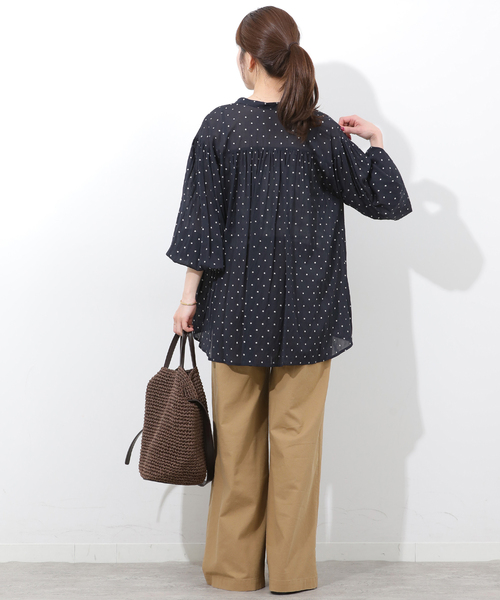 JOURNAL STANDARD relume(ジャーナルスタンダード レリューム)の「リネンミックス2タックパンツ(その他パンツ・レディース・チャコールグレー/ベージュ・38/36)」の10枚目の写真