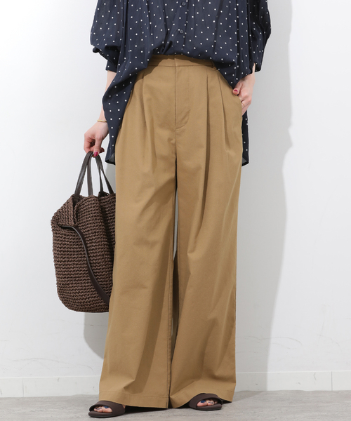 JOURNAL STANDARD relume(ジャーナルスタンダード レリューム)の「リネンミックス2タックパンツ(その他パンツ・レディース・チャコールグレー/ベージュ・38/36)」の11枚目の写真