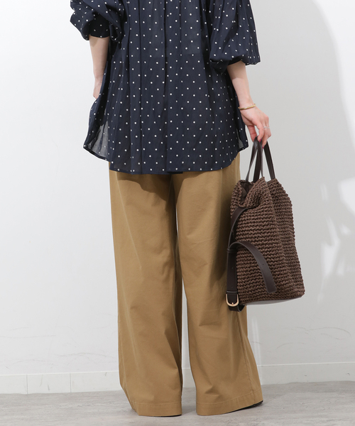 JOURNAL STANDARD relume(ジャーナルスタンダード レリューム)の「リネンミックス2タックパンツ(その他パンツ・レディース・チャコールグレー/ベージュ・38/36)」の14枚目の写真