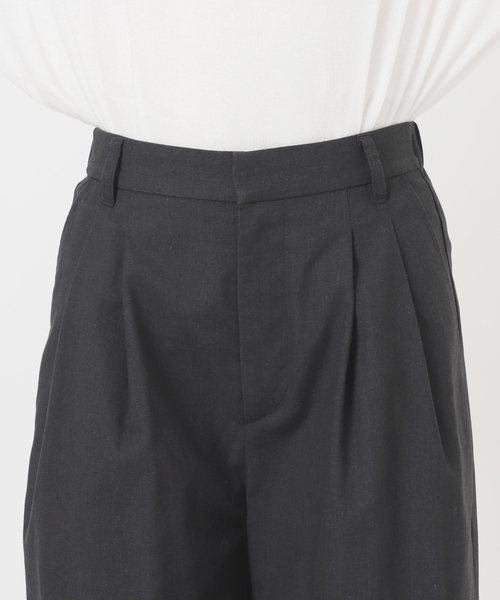 JOURNAL STANDARD relume(ジャーナルスタンダード レリューム)の「リネンミックス2タックパンツ(その他パンツ・レディース・チャコールグレー/ベージュ・38/36)」の19枚目の写真