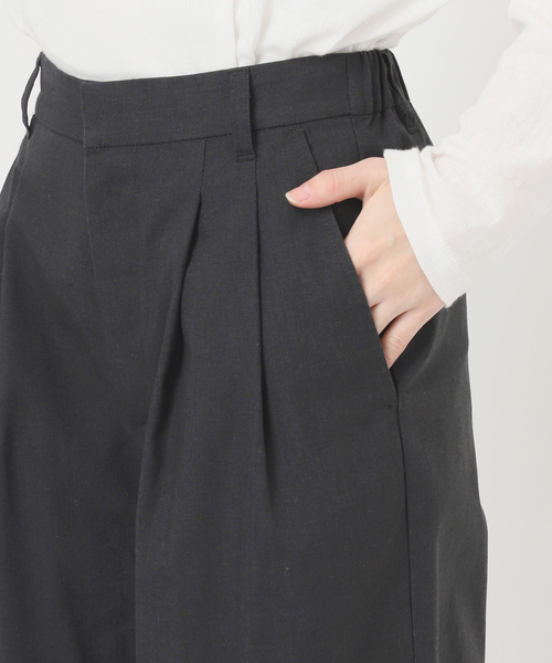 JOURNAL STANDARD relume(ジャーナルスタンダード レリューム)の「リネンミックス2タックパンツ(その他パンツ・レディース・チャコールグレー/ベージュ・38/36)」の21枚目の写真