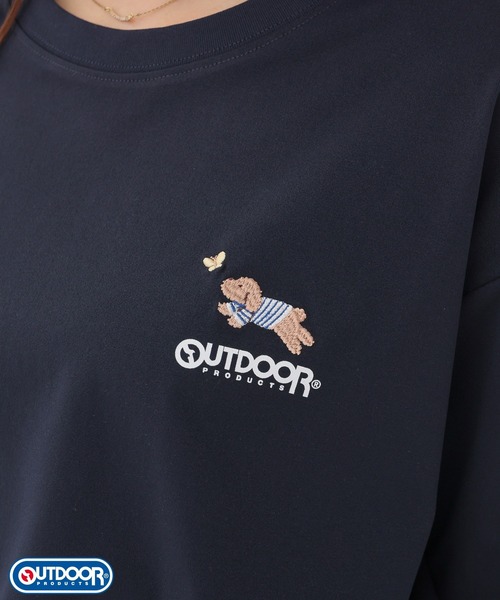 Honeys(ハニーズ)の「【アクティブウェア・速乾ドライ・UVカット】OUTDOOR PRODUCTS/半袖Tシャツ(Tシャツ/カットソー・レディース・スミクロ/グレイッシュベージュ/オフホワイト/ブラック/ライトグリーン/ピンク/モカ/ブルー/ネイビー・3L/M/LL/L/S)」の7枚目の写真