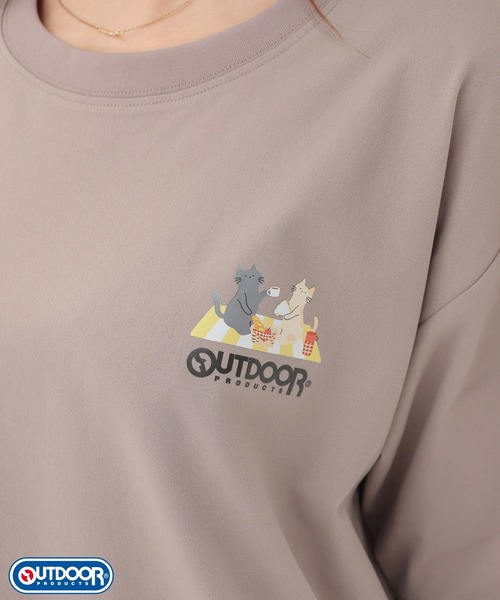 Honeys(ハニーズ)の「【アクティブウェア・速乾ドライ・UVカット】OUTDOOR PRODUCTS/半袖Tシャツ(Tシャツ/カットソー・レディース・スミクロ/グレイッシュベージュ/オフホワイト/ブラック/ライトグリーン/ピンク/モカ/ブルー/ネイビー・3L/M/LL/L/S)」の4枚目の写真