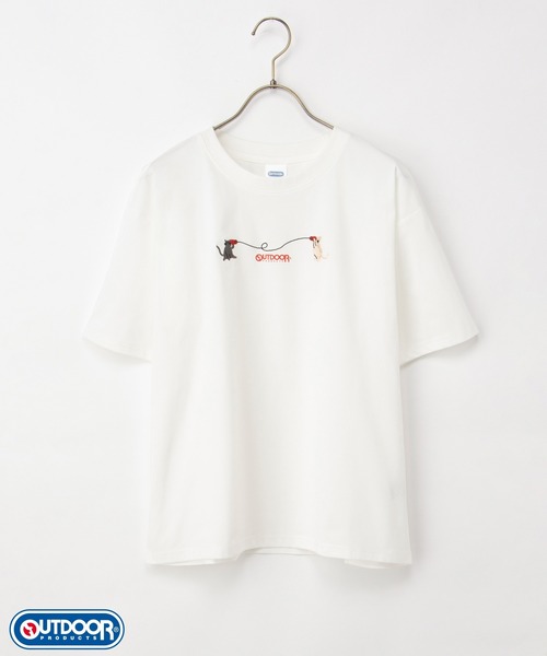 Honeys(ハニーズ)の「【アクティブウェア・速乾ドライ・UVカット】OUTDOOR PRODUCTS/半袖Tシャツ(Tシャツ/カットソー・レディース・スミクロ/グレイッシュベージュ/オフホワイト/ブラック/ライトグリーン/ピンク/モカ/ブルー/ネイビー・3L/M/LL/L/S)」の13枚目の写真