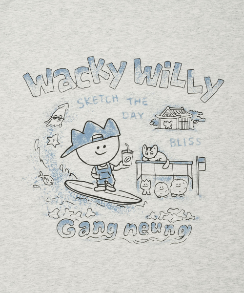Wacky WiLLy(ワッキーウィリー)の「キキトラベルシリーズ 江陵Tシャツ ライトグレー(Tシャツ/カットソー・レディース・その他・SMALL/MEDIUM/LARGE/X-LARGE)」の5枚目の写真