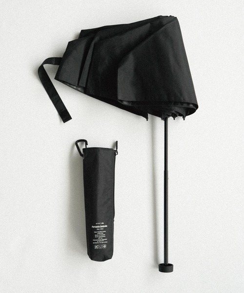 WYM LIDNM（ウィム バイ リドム）の「PORTABLE UV CUT UMBRELLA / Llife（折りたたみ傘・メンズ・ブラック・FREE）」の4枚目の写真