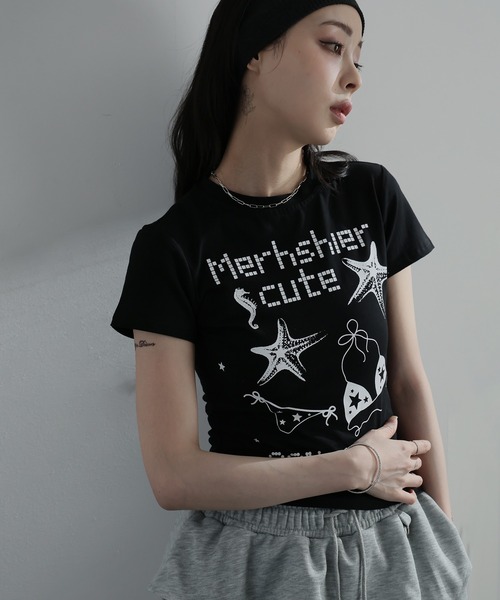Ulysses(ユリシス)の「ヒトデプリントロゴTシャツ(Tシャツ/カットソー・レディース・ブラック/ホワイト・S/M)」の15枚目の写真