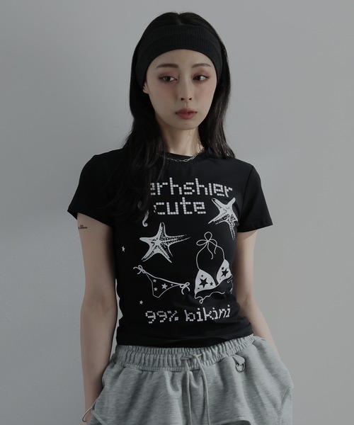 Ulysses(ユリシス)の「ヒトデプリントロゴTシャツ(Tシャツ/カットソー・レディース・ブラック/ホワイト・S/M)」の9枚目の写真
