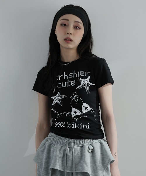 Ulysses(ユリシス)の「ヒトデプリントロゴTシャツ(Tシャツ/カットソー・レディース・ブラック/ホワイト・S/M)」の11枚目の写真