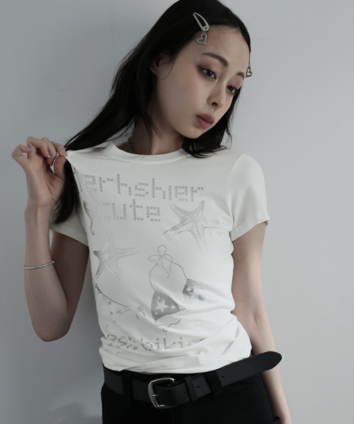 Ulysses(ユリシス)の「ヒトデプリントロゴTシャツ(Tシャツ/カットソー・レディース・ブラック/ホワイト・S/M)」の21枚目の写真
