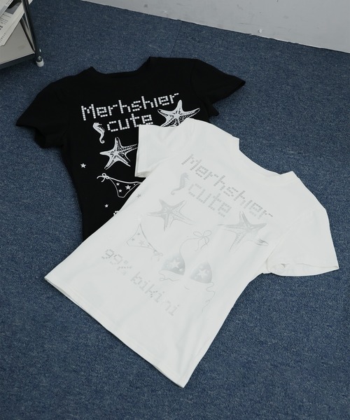 Ulysses(ユリシス)の「ヒトデプリントロゴTシャツ(Tシャツ/カットソー・レディース・ブラック/ホワイト・S/M)」の5枚目の写真