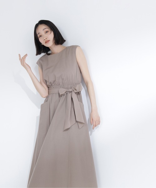 NATURAL BEAUTY BASIC(ナチュラルビューティーベーシック)の「【ちょうど、いい服】夏のお出かけ、るんるんワンピース(ワンピース・レディース・ブルー/パープル/ネイビー/モカ・P/S/LARGE/MEDIUM/SMALL)」の2枚目の写真